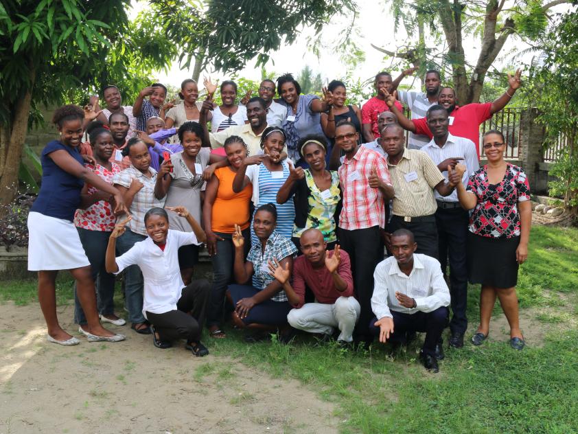 Community Health Worker trainees in Les Cayes